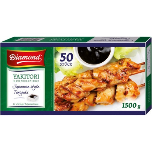 Yakitori Hühnchenspieße vorgegart TK 50x30g Yakitori Hühnchenspieße vorgegart TK 50x30g