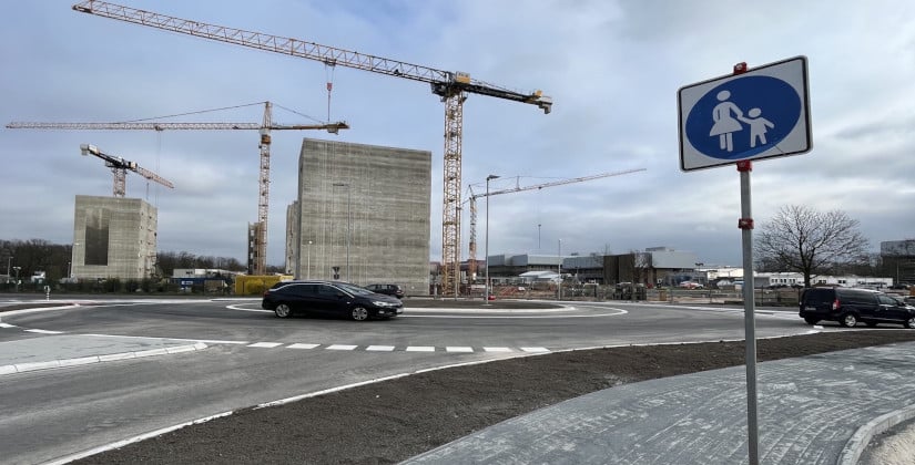 Baumaßnahmen auf der Alfred-Nobel-Straße voraussichtlich Mitte Mai abgeschlossen