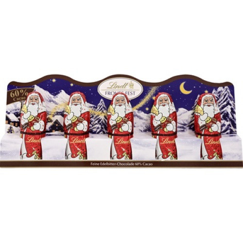 Lindt Mini Weihnachtsmann Edelbitter 5x10g Lindt Mini Weihnachtsmann Edelbitter 5x10g