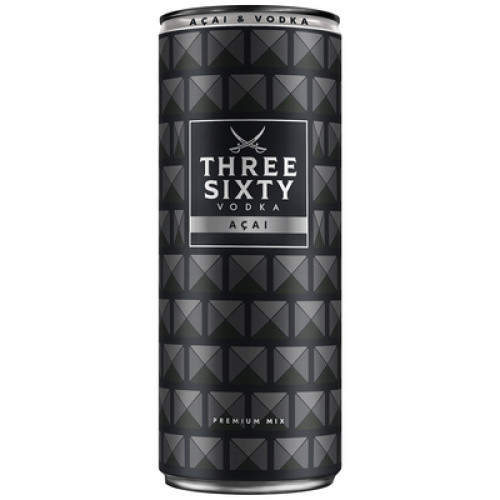 Three Sixty Vodka Acai 10% 0,33l Three Sixty Vodka Acai 10% 0,33l