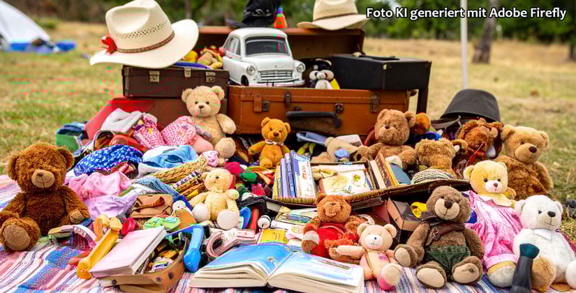 Kuscheltiere, Bücher und Spielzeuge suchen ein neues Zuhause – hier wird getauscht, gefeilscht und gelacht Kuscheltiere, Bücher und Spielzeuge suchen ein neues Zuhause – hier wird getauscht, gefeilscht und gelacht