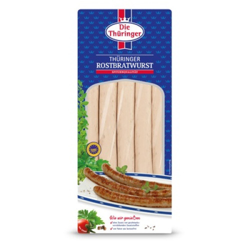 Die Thüringer Rostbratwurst frisch 500g Die Thüringer Rostbratwurst frisch 500g