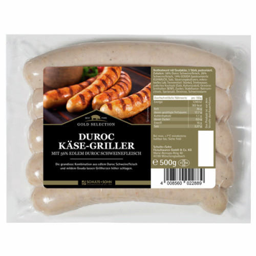 Gold Selection Duroc Käsegriller frisch 500g Gold Selection Duroc Käsegriller frisch 500g