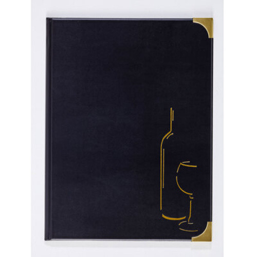 Basic - Getränkekarte A5 Schwarz 1St Basic - Getränkekarte A5 Schwarz 1St
