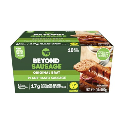 Beyond Bratwurst vegan grob TK 10x100g Beyond Bratwurst vegan grob TK 10x100g