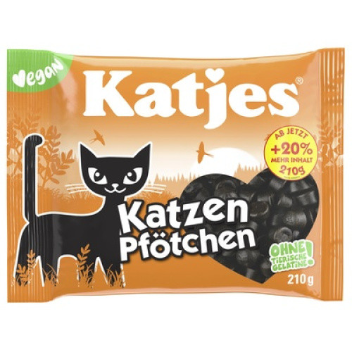 Katzen Pfötchen Lakritz 210g Katzen Pfötchen Lakritz 210g