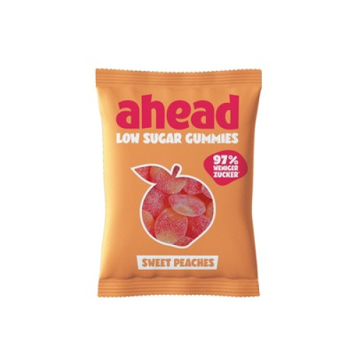 Ahead Sweet Peaches Gummies Low Sugar 50g Ahead Sweet Peaches Gummies Low Sugar 50g