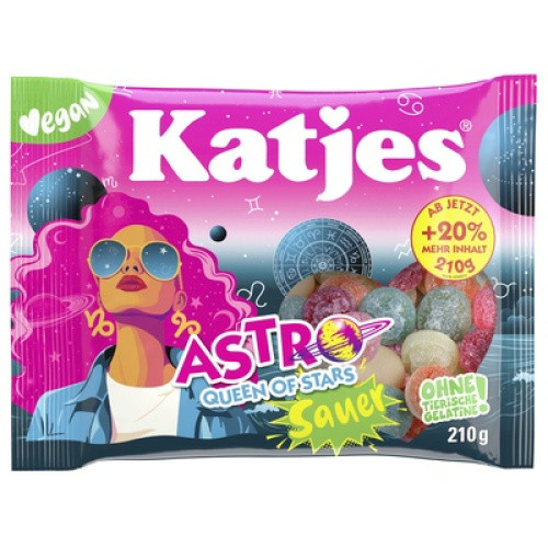 Astro Queen of Stars sauer Fruchtgummi 210g Astro Queen of Stars sauer Fruchtgummi 210g