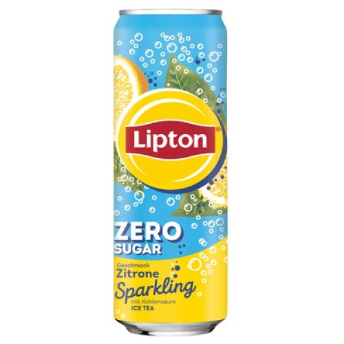 Lipton Sparkling Zitrone Zero 0,33l Lipton Sparkling Zitrone Zero 0,33l
