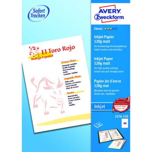 Classic Inkjet Papier A4 150Blatt 1St Classic Inkjet Papier A4 150Blatt 1St