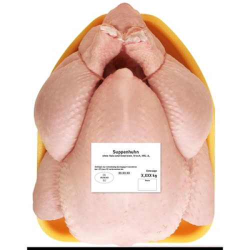 Suppenhuhn 1/2 frisch ca.1,4kg Suppenhuhn 1/2 frisch ca.1,4kg