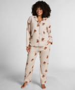 Pant Flannel Straight Bear  - Beige Pant Flannel Straight Bear  - Beige