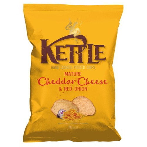 Chips Mature Cheddar Cheese & Red Onion 130g Chips Mature Cheddar Cheese & Red Onion 130g
