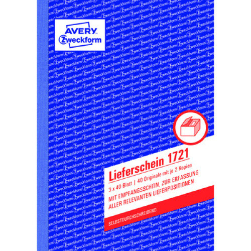 Lieferschein A5 selbstdurchschreibend 3x40 Blatt 1St Lieferschein A5 selbstdurchschreibend 3x40 Blatt 1St