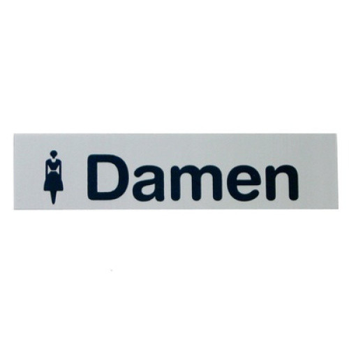Klebeschilder Text Damen 1ST Klebeschilder Text Damen 1ST