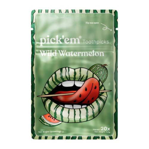 Wild Watermelon Zahnstocher ohne Zucker 20St Wild Watermelon Zahnstocher ohne Zucker 20St
