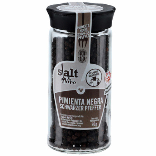 Salt & More Nachfüller Pfeffer schwarz 90g Salt & More Nachfüller Pfeffer schwarz 90g