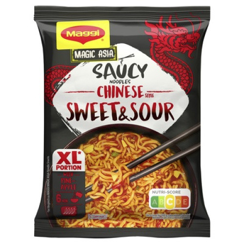 Magic Asia Saucy Noodles Chinese Style Sweet & Sour 128g Magic Asia Saucy Noodles Chinese Style Sweet & Sour 128g