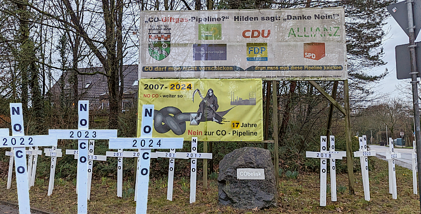 Gegner fragen sich und die Covestro AG nach den 'angeblich gefährdeten Arbeitsplätzen'