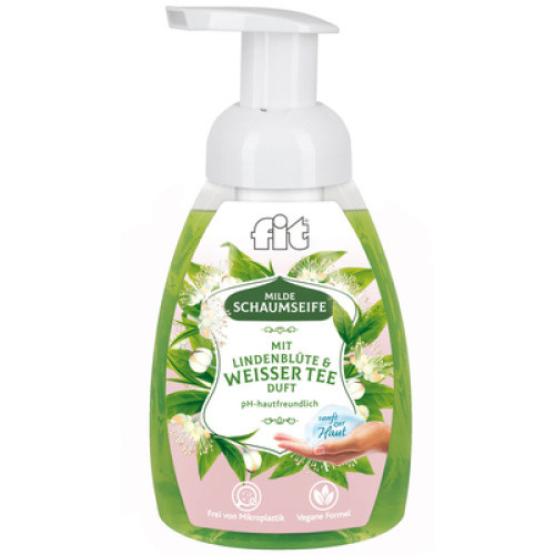 Fit Schaumseife Lindenblüte und Weisser Tee 250ml Fit Schaumseife Lindenblüte und Weisser Tee 250ml