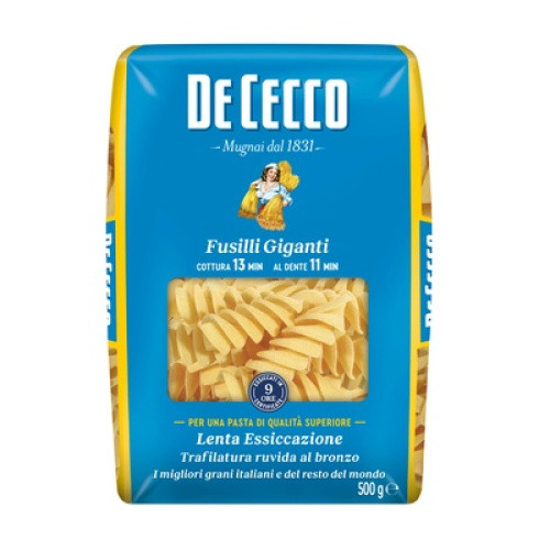 De Cecco Fusilli Giganti No. 234 500g De Cecco Fusilli Giganti No. 234 500g