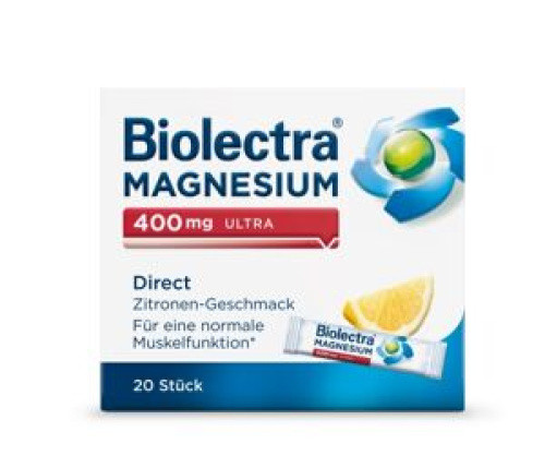 Biolectra Magnesium 400mg Ultra Direct Zitrone Biolectra Magnesium 400mg Ultra Direct Zitrone
