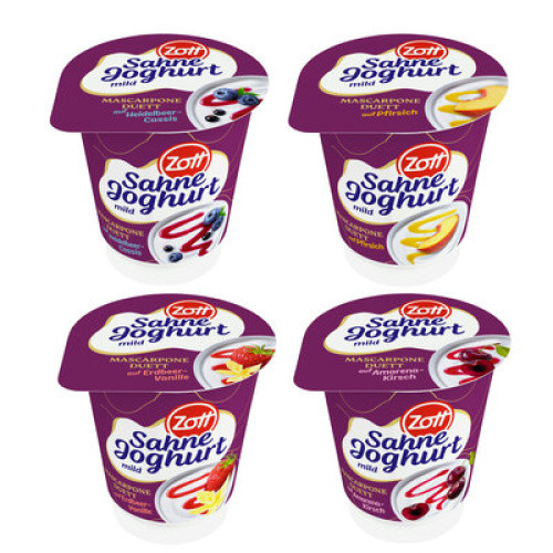 Sahnejoghurt Mascarpone Duett 10% sortiert frisch 140g Sahnejoghurt Mascarpone Duett 10% sortiert frisch 140g