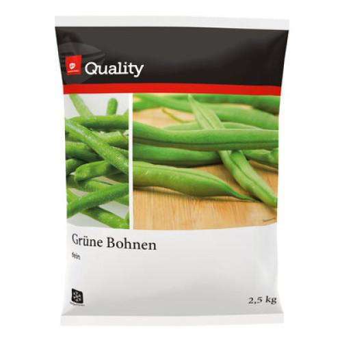 Grüne Bohnen fein TK 2,5 kg Grüne Bohnen fein TK 2,5 kg