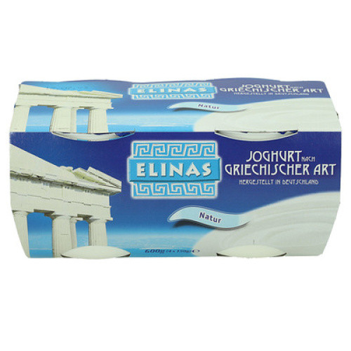 Joghurt nach griechischer Art Natur frisch 4x150g Joghurt nach griechischer Art Natur frisch 4x150g
