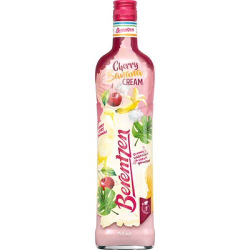 Berentzen Cherry Banana Cream 15% vegan 0,7l Berentzen Cherry Banana Cream 15% vegan 0,7l