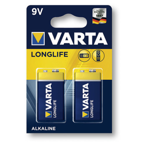 Varta Longlife 9V Block 2St Varta Longlife 9V Block 2St
