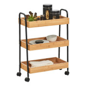 Zeller Rollwagen natur Bambus B/H/T: ca. 50x71x28 cm Zeller Rollwagen natur Bambus B/H/T: ca. 50x71x28 cm