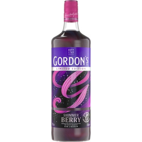 Gordons Shimmer Berry Ginlikör 20% 0,7l Gordons Shimmer Berry Ginlikör 20% 0,7l