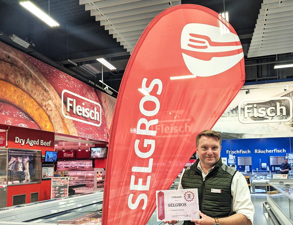 Der Großmarkt Selgros in Hilden ist anzeiger24.de Top-Betrieb 2024