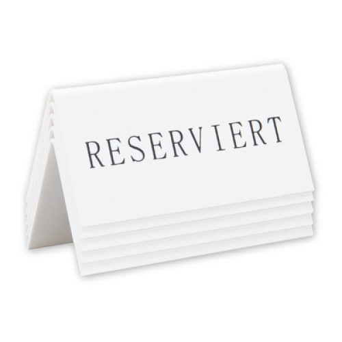 Reserviert Tischaufsteller DEUTSCH 1St Reserviert Tischaufsteller DEUTSCH 1St