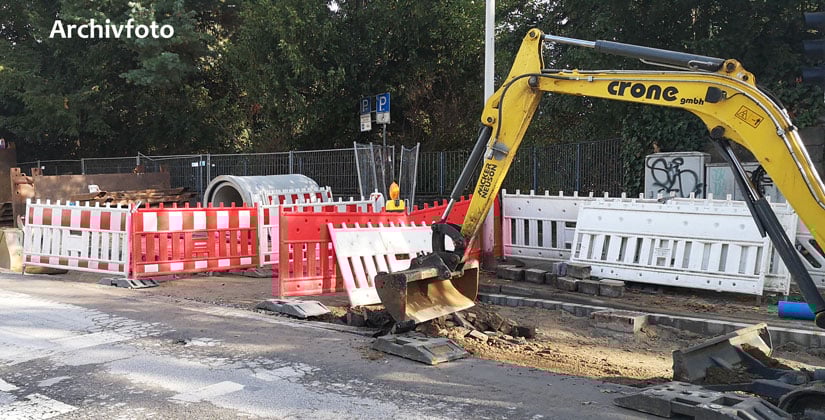 Bruchhauser Weg, Am Bruchhauser Kamp und in der Pestalozzistraße werden Reinigungsschächte eingebaut