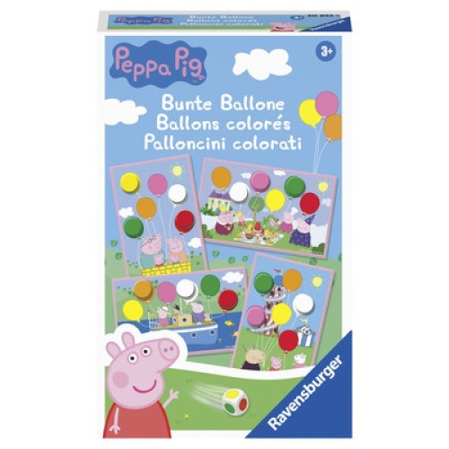 Peppa Pig ´Bunte Ballone´, Farbwürfelspiel für Kinder ab 3 Jahren. Ziel ist es, als Erstes die 6 bun Peppa Pig ´Bunte Ballone´, Farbwürfelspiel für Kinder ab 3 Jahren. Ziel ist es, als Erstes die 6 bun