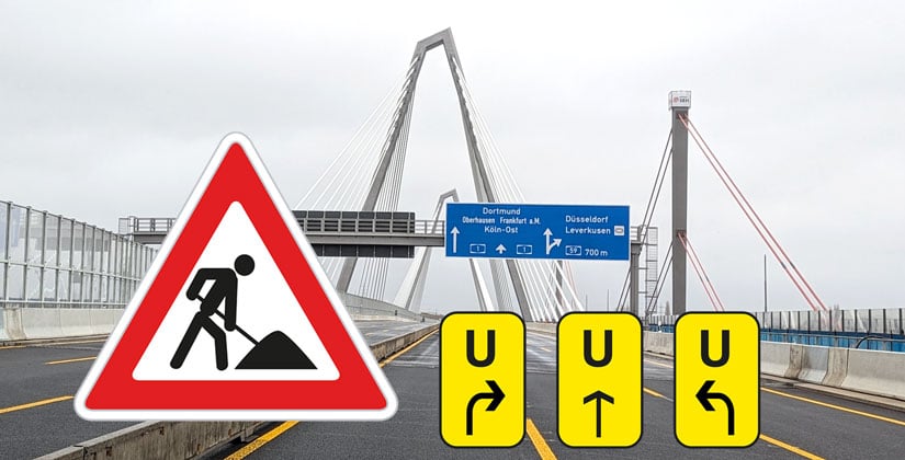 Einschränkungen auch auf der A59 und A3 Einschränkungen auch auf der A59 und A3