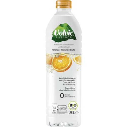 Bio Volvic Essence Orange-Holunderblüte 0,75l Bio Volvic Essence Orange-Holunderblüte 0,75l