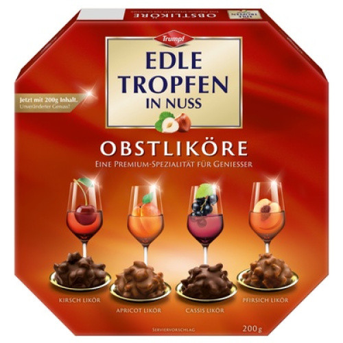 Edle Tropfen in Nuss Obstliköre 200g Edle Tropfen in Nuss Obstliköre 200g