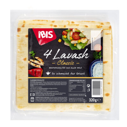 Lavash 320g (4x80g) Lavash 320g (4x80g)