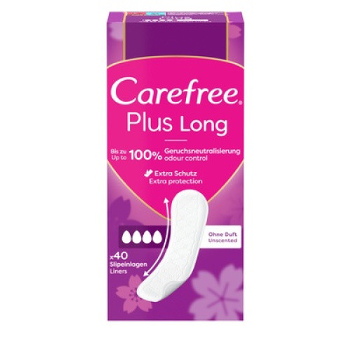 Carefree Slipeinlagen Long Plus 40St Carefree Slipeinlagen Long Plus 40St