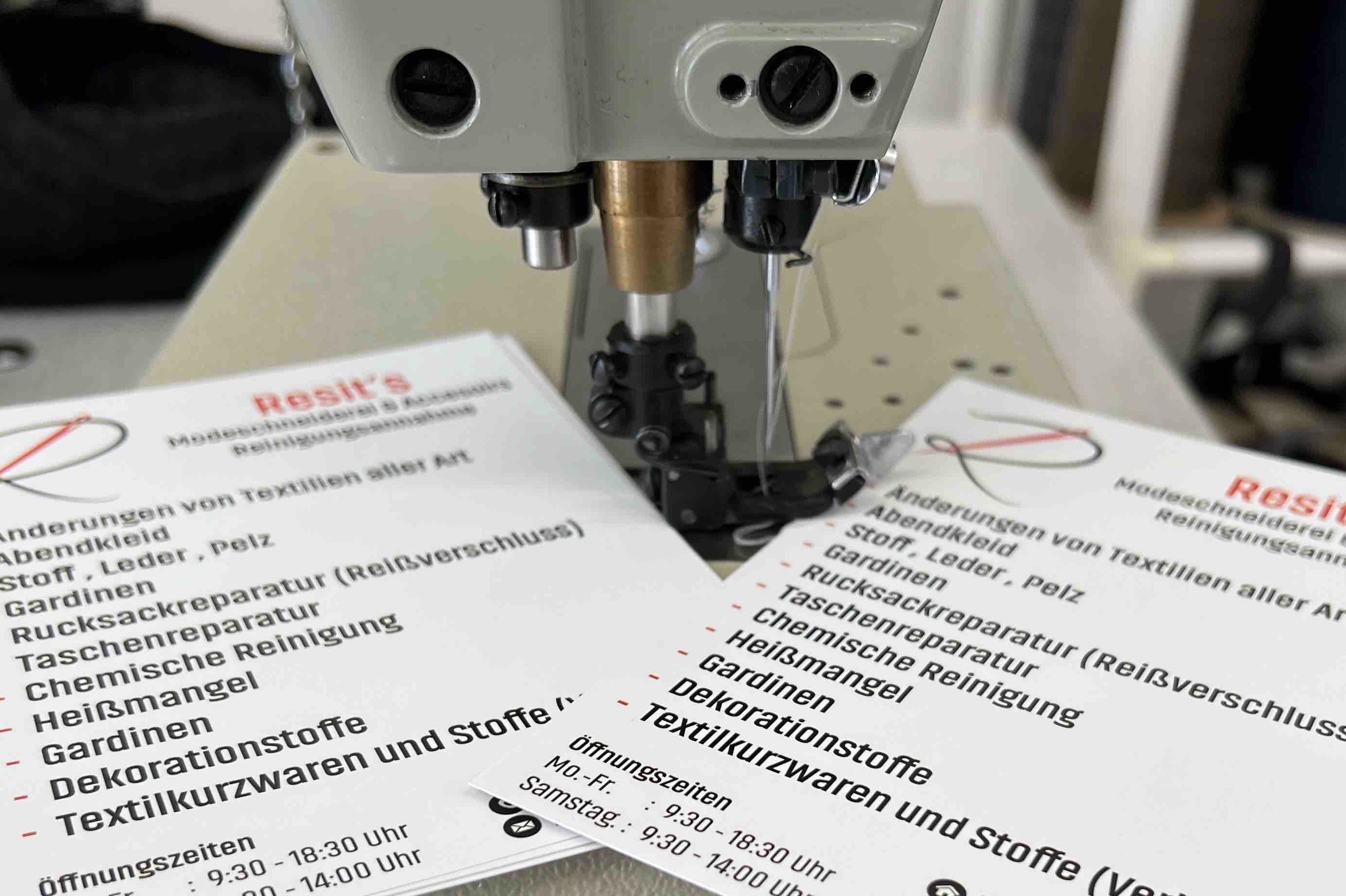 Neben allen Änderungsarbeiten gibt es in Resit´s Modeschneiderei & Accesoires in Haan auch eine Reinigungsannahmestelle