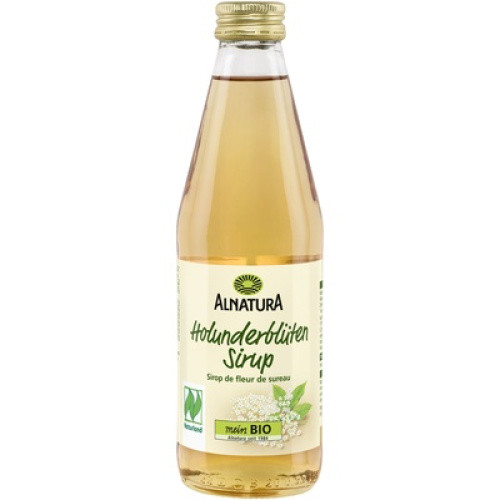 Bio Holunderblüten Sirup vegan 0,33l Bio Holunderblüten Sirup vegan 0,33l