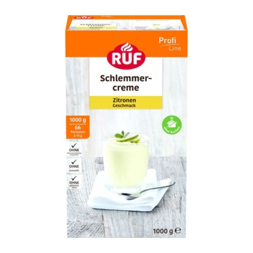 Ruf Schlemmercreme Zitrone ergibt ca. 66 Portionen 1kg Ruf Schlemmercreme Zitrone ergibt ca. 66 Portionen 1kg