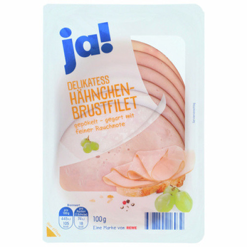 Ja! Delikatess Hähnchenbrust frisch 100g Ja! Delikatess Hähnchenbrust frisch 100g