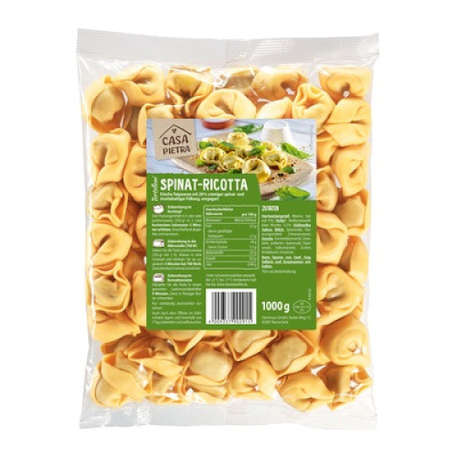 Spinat-Ricotta-Tortelloni frisch 1 kg Spinat-Ricotta-Tortelloni frisch 1 kg