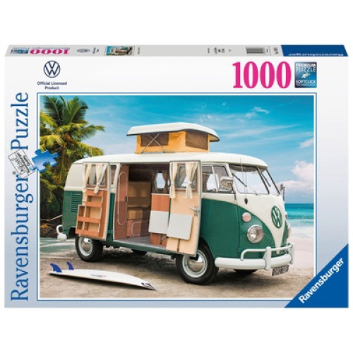 Ravensburger ´VW Camper´ (1000 Teile), Retro-Van-Motiv in Premiumqualität. Formenvielfalt, passgenau Ravensburger ´VW Camper´ (1000 Teile), Retro-Van-Motiv in Premiumqualität. Formenvielfalt, passgenau