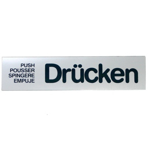 Klebeschilder Drücken 1ST Klebeschilder Drücken 1ST