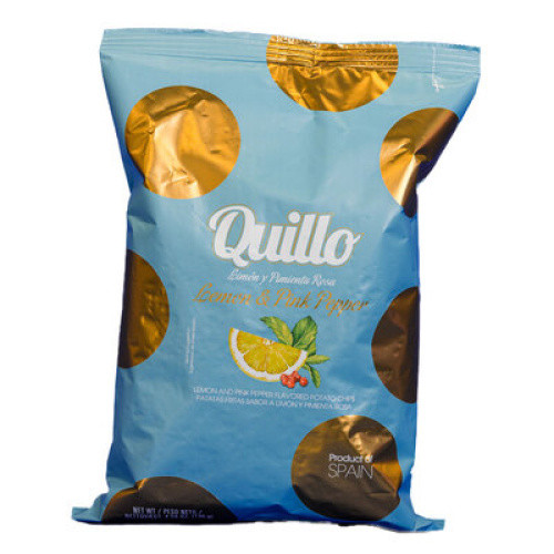 Kartoffelchips Limette & Rosa Pfeffer ´Quillo´ 130g Kartoffelchips Limette & Rosa Pfeffer ´Quillo´ 130g
